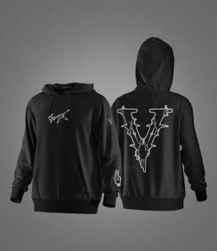 VRK Hoodie FrontBack Black
